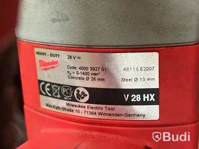 2 st borrhammare Milwaukee V 28 HX