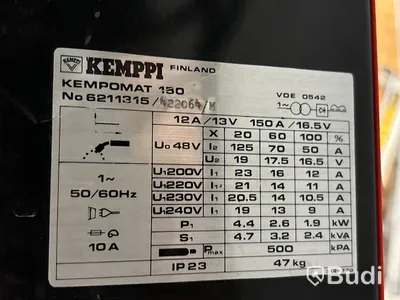 Migsvets Kemppi Kempomat 150