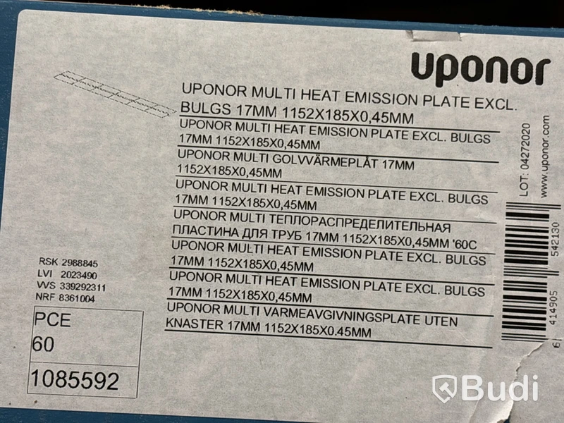 Allt i pallställ (universalrör, kem, cellplast, isolering m.m)