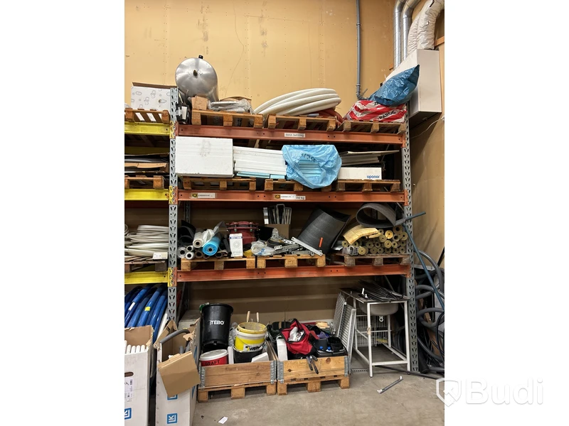 Allt i pallställ (universalrör, kem, cellplast, isolering m.m)