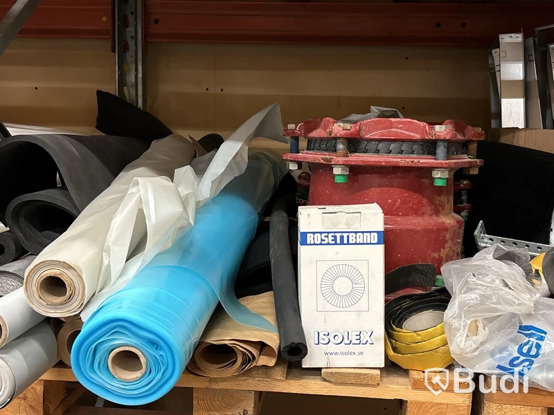 Allt i pallställ (universalrör, kem, cellplast, isolering m.m)