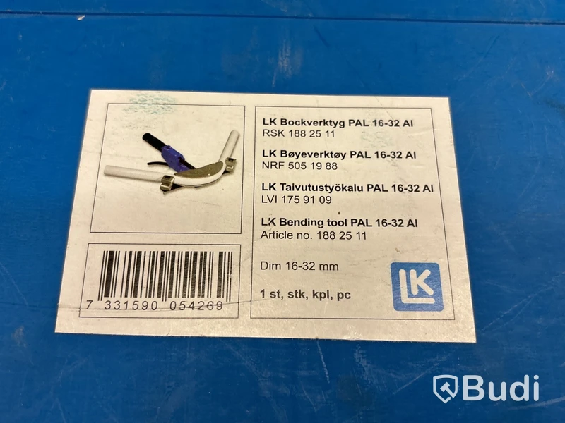 Bockverktyg LK PAL 16-32 mm