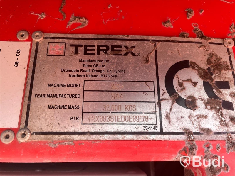 Sorteringsverk Terex Finlay 883+,  3547 timmar. År 2014