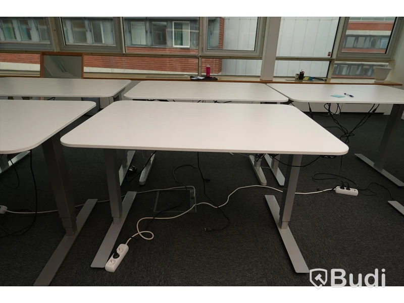 Elektriskt höj och sänkbart skrivbord, Funktionstestat. B:120cm, D:80cm