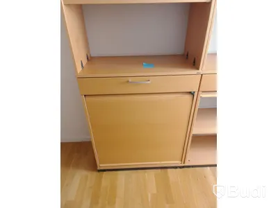 Bokhylla med låsbart jalusiskåp Kinnarps 80x40x215 cm