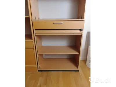 Bokhylla med låsbart jalusiskåp Kinnarps 80x40x176 cm
