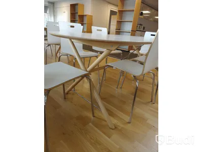 Matbord med 6st stolar L:185 cm B:90 cm H:72,5 cm