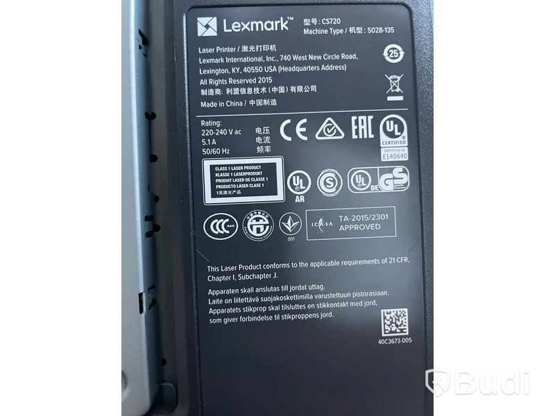 Skrivare Lexmark CS720, laserskrivare