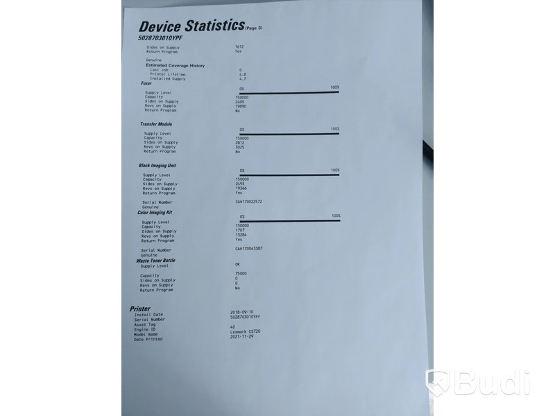 Skrivare Lexmark CS720, laserskrivare