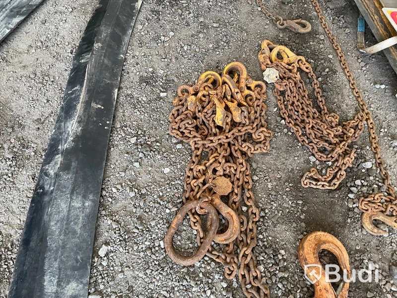 Kätting blandade storlekar 10 st samt kättingspännare och krokar