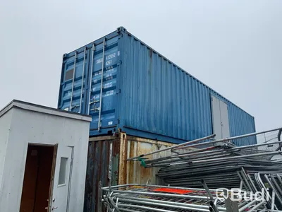 40 fots container med sidodörr Blå.