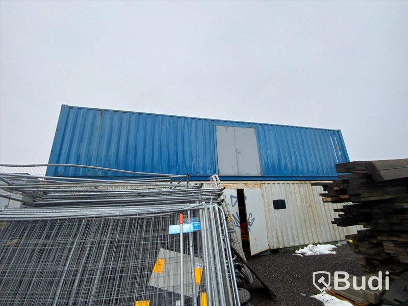 40 fots container med sidodörr Blå.