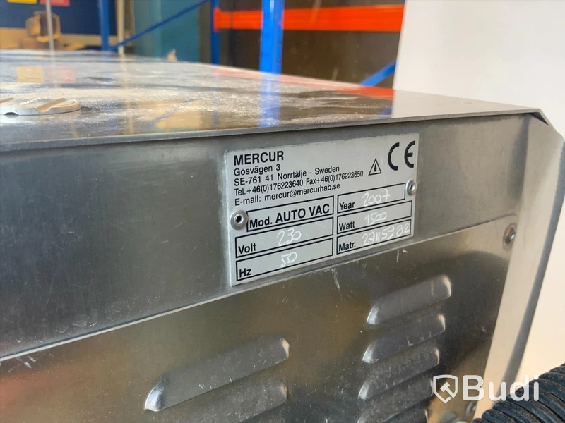 Industridammsugare Mercur Autovac 2000. 1500W. År 2007.