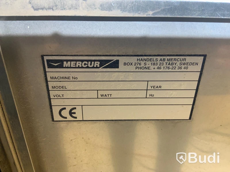 Industridammsugare Mercur Autovac 2000. 1500W. År 2007.