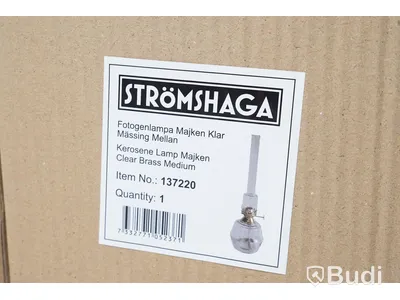 Fotogenlampa 3 st - Strömshaga Majken Klar Mässing Mellan