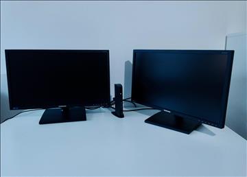 Datorskärmar  2st SAMSUNG S24E450 samt dockstation KENSINGTON USB3.0 superspeed dock