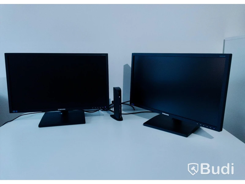 Datorskärmar  2st SAMSUNG S24E450 samt dockstation KENSINGTON USB3.0 superspeed dock