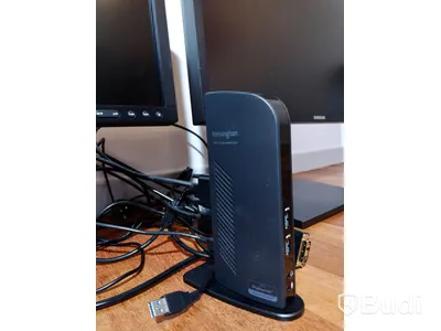 Datorskärmar 2st SAMSUNG S24E450 ink dockstation KENSINGTON USB3.0 superspeed dock