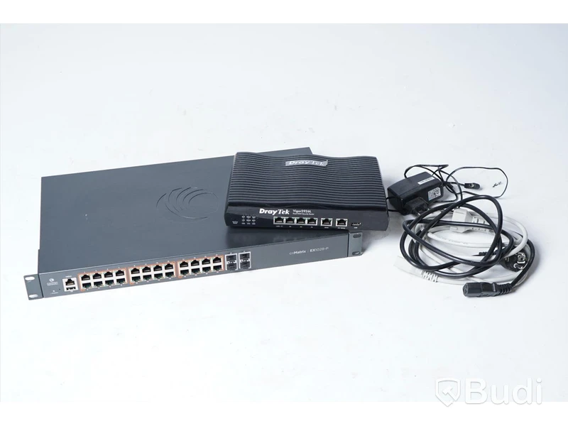 Switch och Router - cnMatrix EX1028-P och Draytek Vigor 2926L