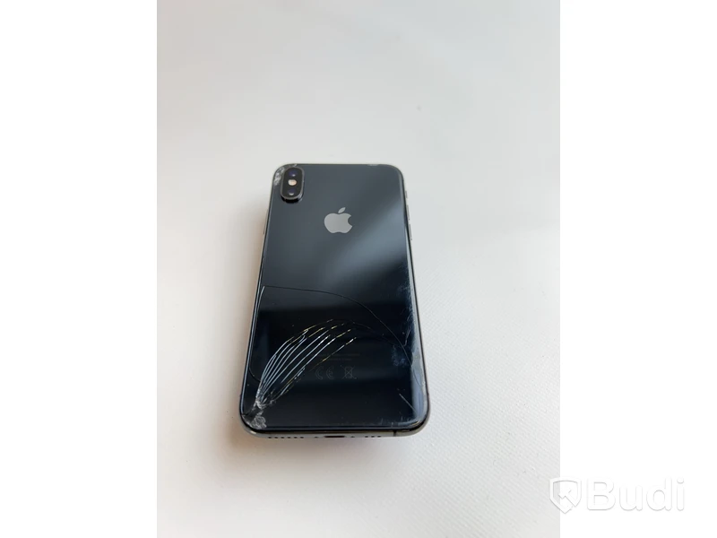 Mobil Apple iPhone Xs 64GB. inkl laddare. OBS! Sprucken fram/baksida