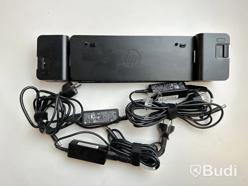 3 st. HP UltraSlim dockningsstation inkl. strömkabel.