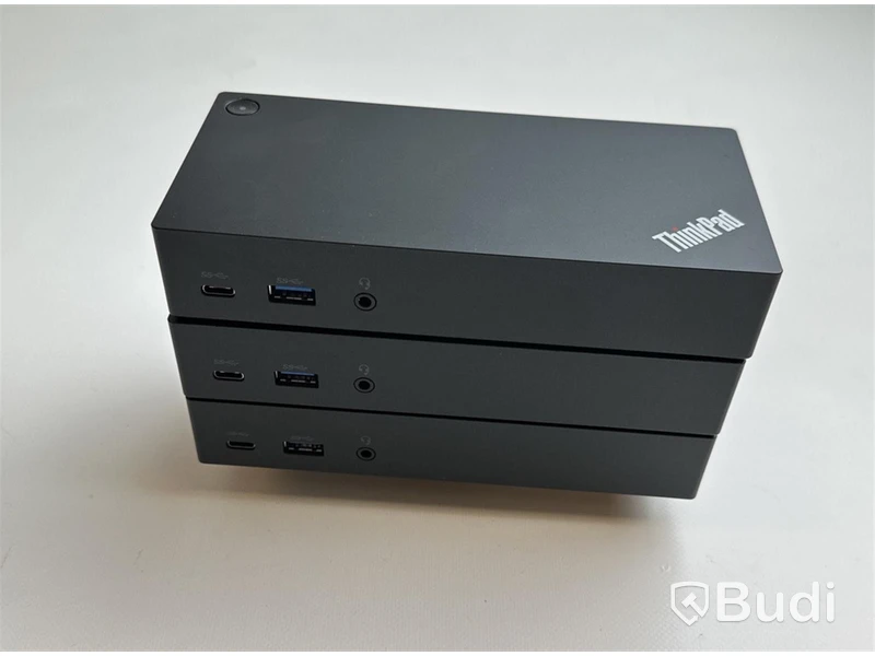 3 st. Lenovo ThinkPad USB-C Dock inkl. strömkabel.