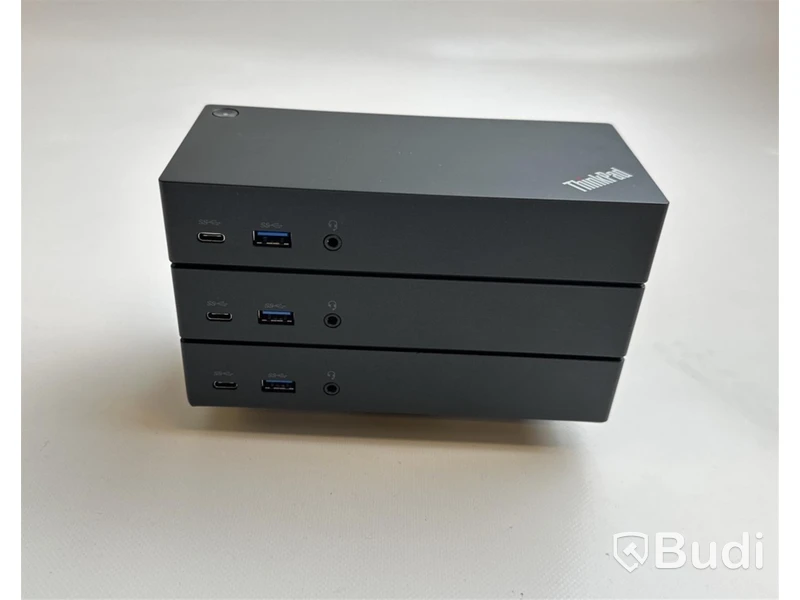 3 st. Lenovo ThinkPad USB-C Dock inkl. strömkabel.