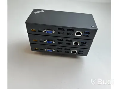 3 st. Lenovo ThinkPad USB-C Dock inkl. strömkabel.