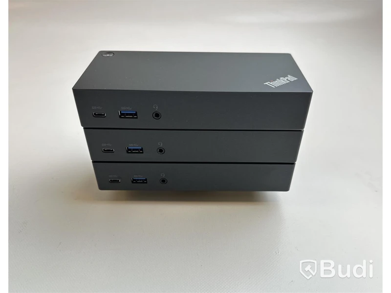 3 st. Lenovo ThinkPad USB-C Dock inkl. strömkabel.
