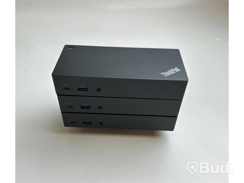 3 st. Lenovo ThinkPad USB-C Dock inkl. strömkabel.