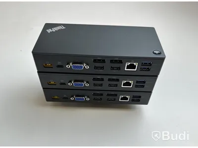 3 st. Lenovo ThinkPad USB-C Dock inkl. strömkabel.