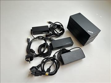 3 st. Lenovo ThinkPad USB-C Dock inkl. strömkabel.