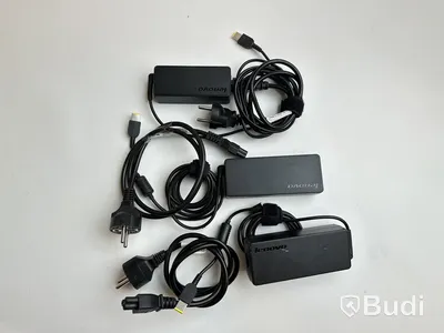 3 st. Lenovo ThinkPad USB-C Dock inkl. strömkabel.