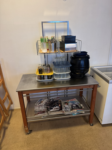 Serveringsvagn på hjul