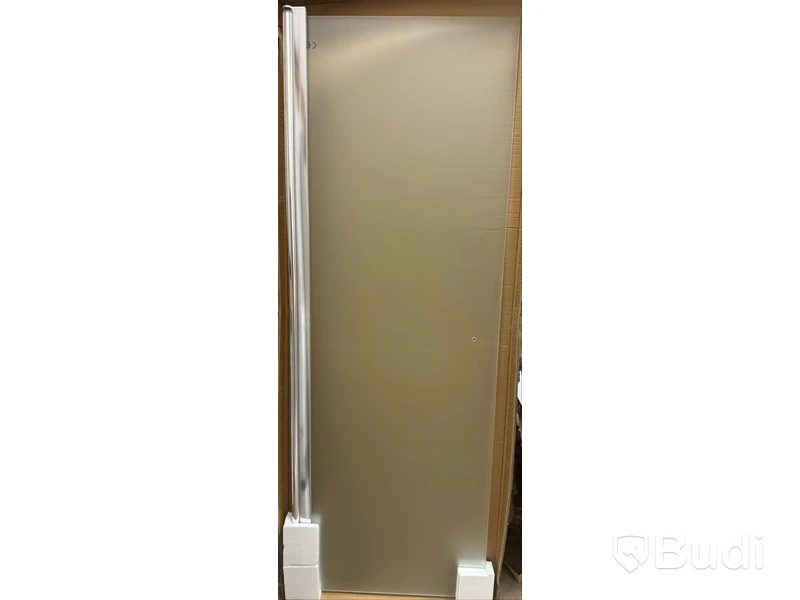 (Ny) Duschvägg Alterna Rak Enkeldörr 80 cm Frostat glas