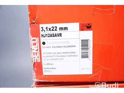 Rullbandad spik - Senco 3,1x22 mm, Pintos 2,5x50 mm.