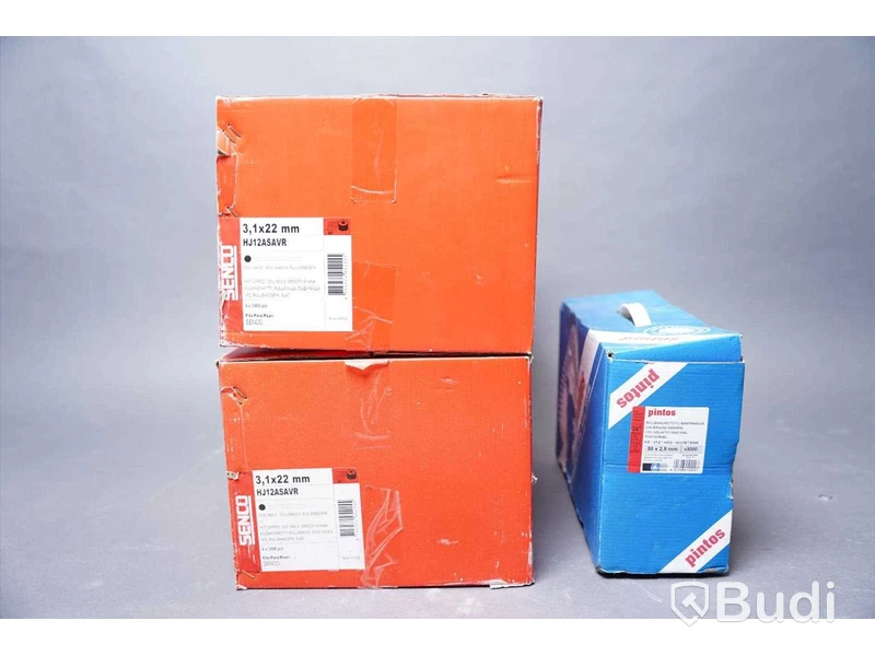 Rullbandad spik - Senco 3,1x22 mm, Pintos 2,5x50 mm.