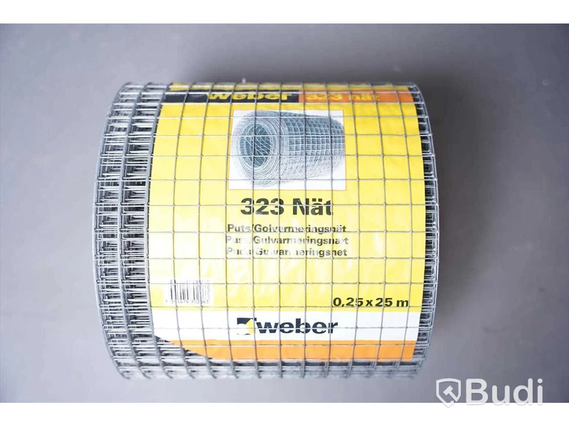 Nät 2st - Weber 323 0,25x25 m. Ny, Obruten förpackning.