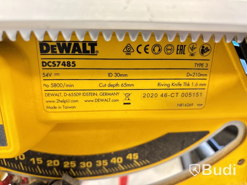 Bordssåg, kap & gersåg DeWalt, 18V