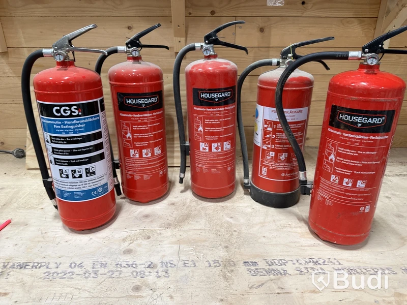5 st brandsläckare