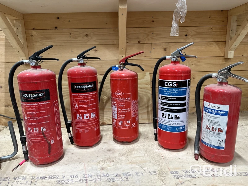 5 st brandsläckare