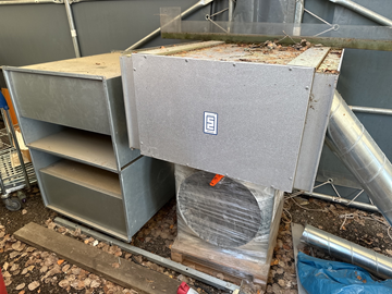 Parti med ventilationsutrustning.