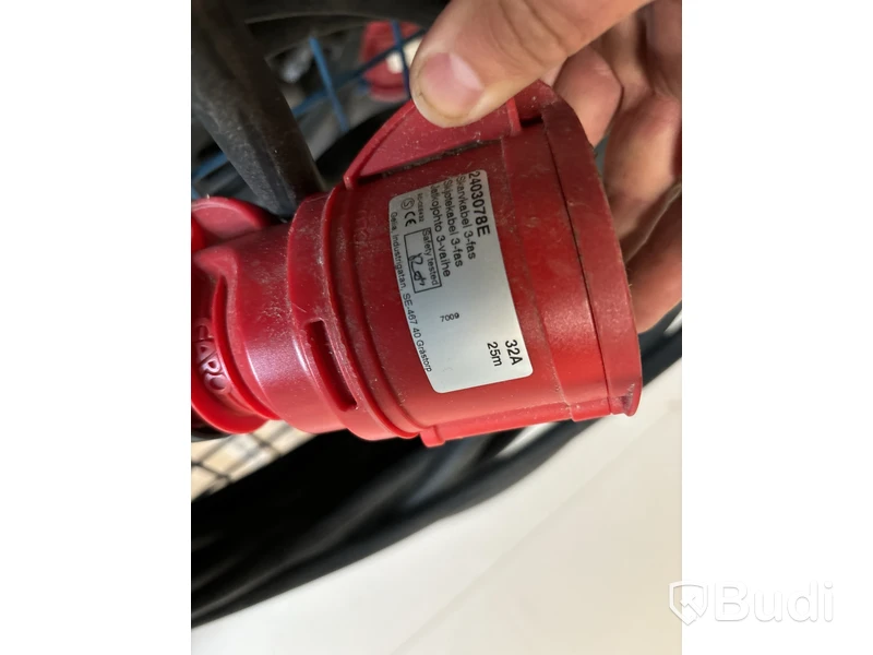 Vagn med skarvkablar 400 V