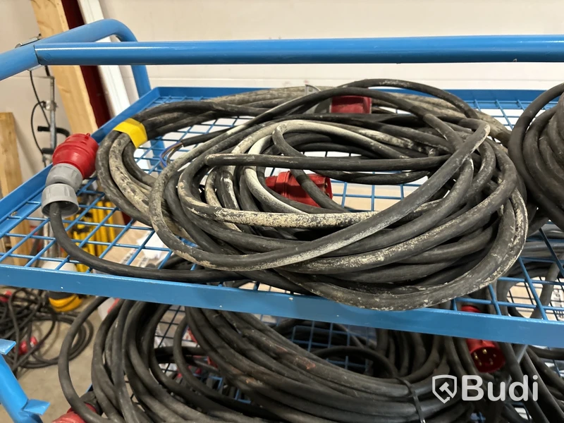 Vagn med skarvkablar 400 V
