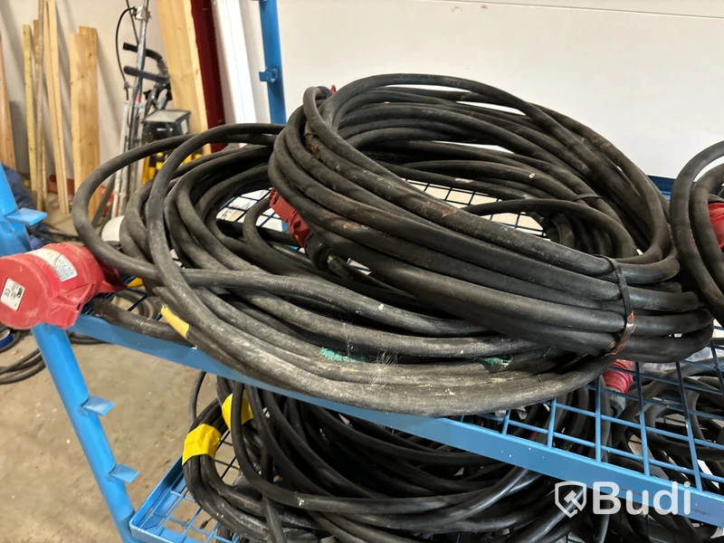 Vagn med skarvkablar 400 V