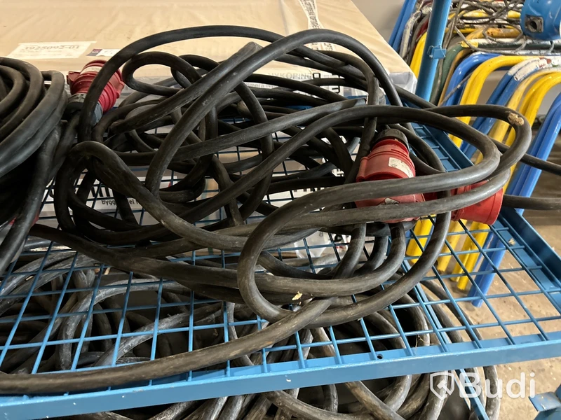Vagn med skarvkablar 400 V