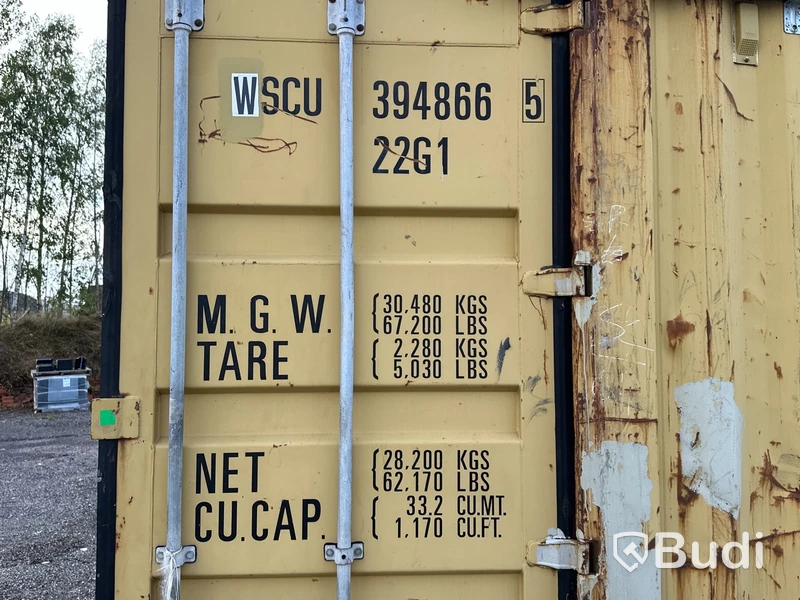 Isolerad container 20-fot.