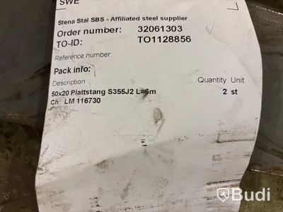 Stålmaterial 6000 mm
