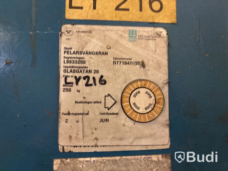 Pelarsvängkran Abus 250 kg