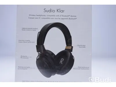 Trådlösa hörlurar. Sudio Klar med aktiv brusreducering Ny, Obruten förpackning.